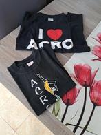 Acro Gym t-shirts 134/140, Sport en Fitness, Zwart, Overige typen, Zo goed als nieuw, Kindermaat 122 t/m 140