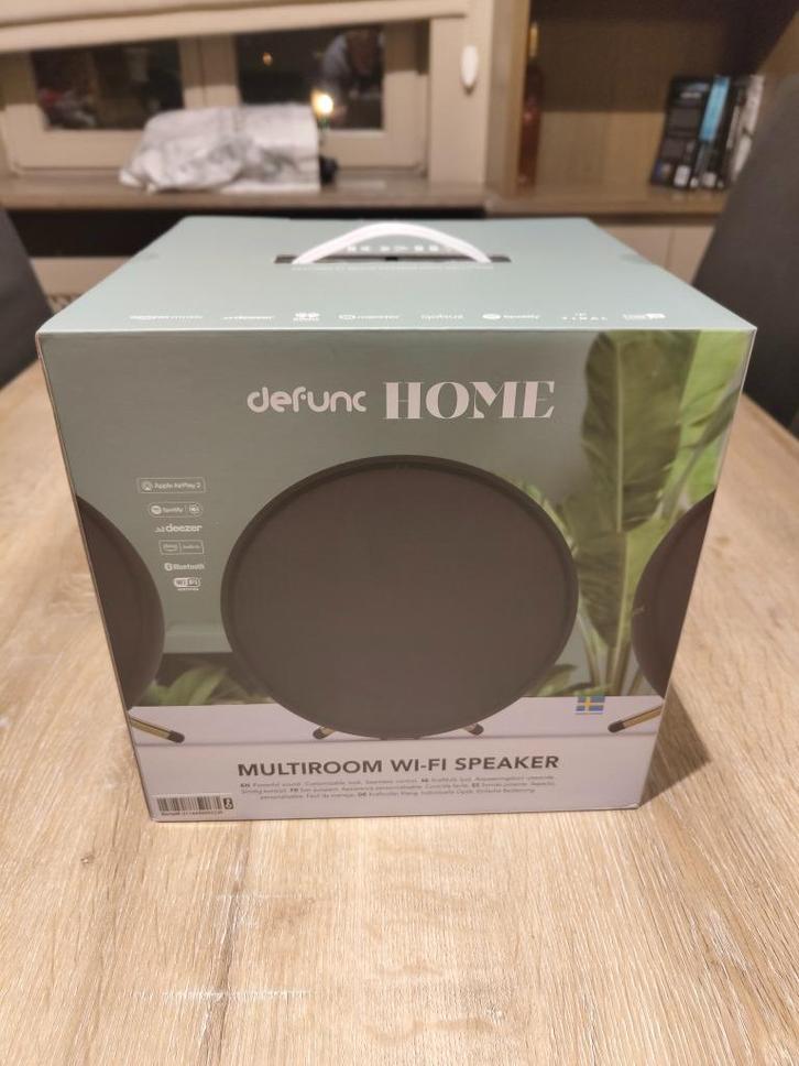 Defunc HOME Wi-Fi Speaker Small - Zwart (In doos), Audio, Tv en Foto, Luidsprekerboxen, Nieuw, Center speaker, Minder dan 60 watt