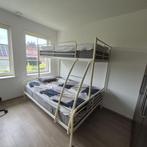 stapelbed 3 personen metaal wit, Ophalen, Gebruikt, 160 tot 180 cm, Tweepersoons