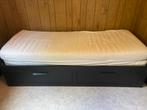 Ikea bed, Ophalen, Eenpersoons, Zwart, 140 cm