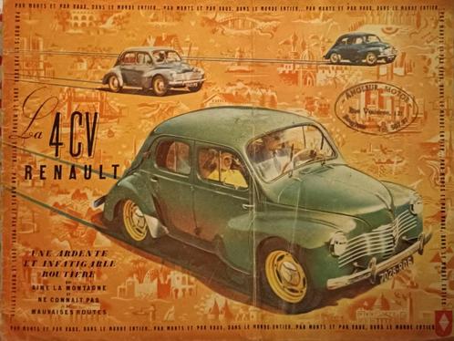 Brochure 4CV Renault : Fin des Années 40, Boeken, Auto's | Folders en Tijdschriften, Gelezen, Renault, Ophalen of Verzenden