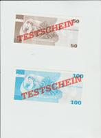 De La Rue Garny 4 Notes d'essai 1980-1984 ND, UNC, TESTSCHEI, Série, Envoi, Allemagne