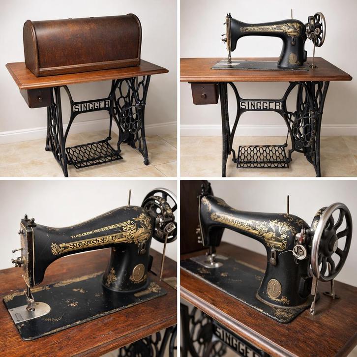 Antieke naaimachine Singer, Antiek en Kunst, Antiek | Naaimachines, Ophalen
