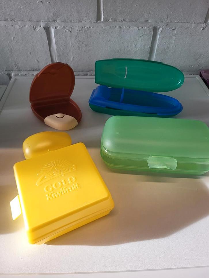 Scharnier-klikdozen nieuw tupperware, Huis en Inrichting, Keuken | Tupperware, Blauw, Ophalen of Verzenden