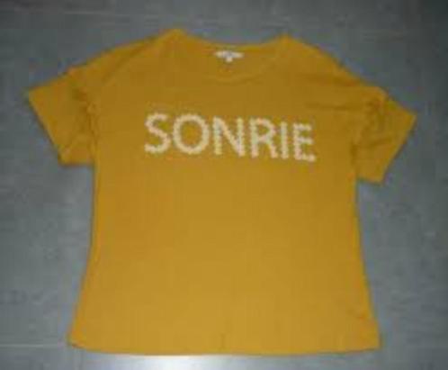 Gele t-shirt van Clockhouse, maat L, Kleding | Dames, T-shirts, Zo goed als nieuw, Maat 42/44 (L), Geel, Korte mouw, Ophalen of Verzenden