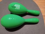 Samba ballen - maracas. groen plastiek, Ophalen, Zo goed als nieuw