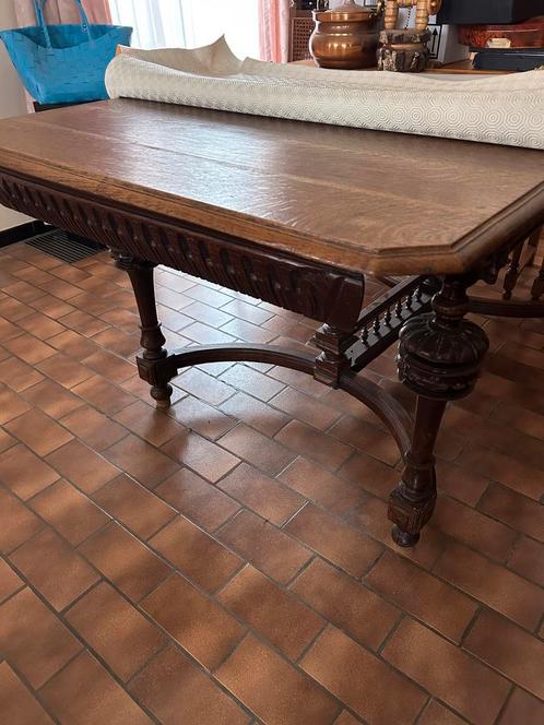 Antieke Mechelse tafel met 6 stoelen, Antiek en Kunst, Antiek | Meubels | Tafels, Ophalen
