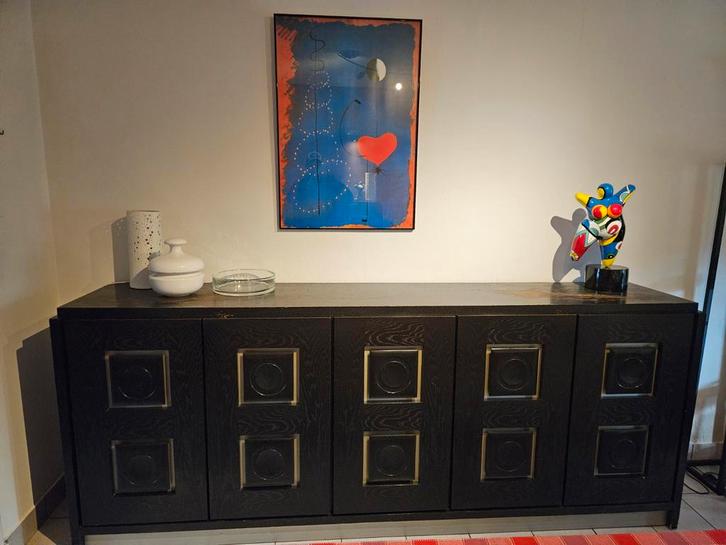 Barkast en dressoir Brutaliste stijl., Antiek en Kunst, Antiek | Meubels | Kasten, Ophalen