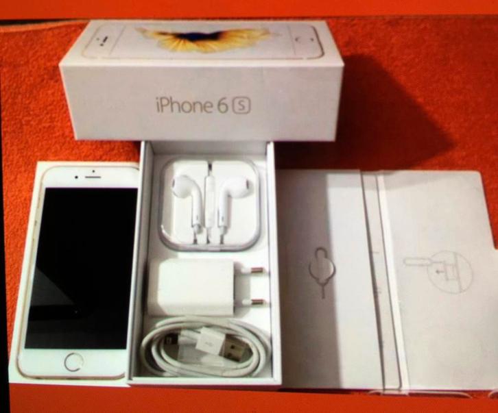 Iphone 6S GOLD, 64 GB, compleet met Appl-box, 100% batterij, Telecommunicatie, Mobiele telefoons | Apple iPhone, Gebruikt, 64 GB