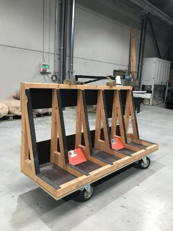 Platenwagen voor natuursteen en houten werkbladen beschikbaar voor biedingen