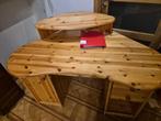 Bureau d'angle en pin, Ophalen, Gebruikt, Bureau