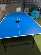 Tafel voor tafeltennis, Sport en Fitness, Tafeltennis, Ophalen, Gebruikt, Net, Batje(s) of Balletje(s), Inklapbaar