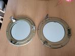 2 patrijspoorten kleine met spiegel, Antiek en Kunst, Ophalen