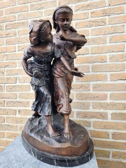 Mooie grote brons aan 62 h 27 kg zeer lage vaste opruimprijs, Antiek en Kunst, Antiek | Brons en Koper, Brons, Verzenden