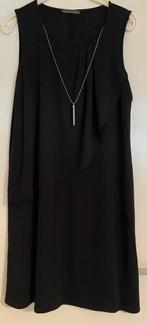 Zwart mouwloos jurkje met afneembare versiering, Kleding | Dames, Cassis Collection, Zwart, Maat 42/44 (L), Nieuw