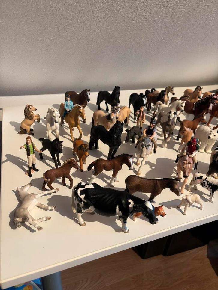 Grote set Schleich & andere dieren (53 stuks), Verzamelen, Speelgoed, Ophalen