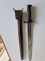 Ww1 US bajonet met schede 1909  serie 384038 zeer zeldzaam, Ophalen of Verzenden