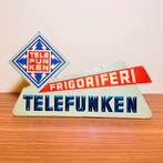 VINTAGE ITALIAANSE RECLAMEBORD TELEFUNKEN KOELKAST 1960, Verzamelen, Verzenden, Reclamebord