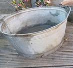 Groot antiek rond zinken bad, Ophalen, Rond