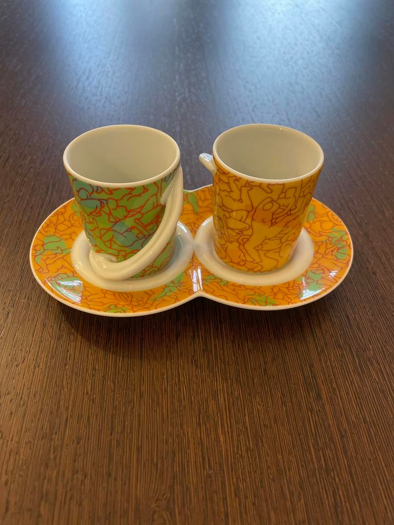 Rosenthal Love Cups — Twee erotische espressokopjes, Verzamelen, Porselein, Kristal en Bestek, Zo goed als nieuw, Ophalen of Verzenden