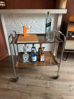 Vintage serveerwagen / barkar / rolwagen, Huis en Inrichting, Ophalen, Gebruikt