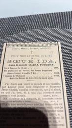 Soeur Ida -Foucart Clara 1841-1906, Envoi, Image pieuse