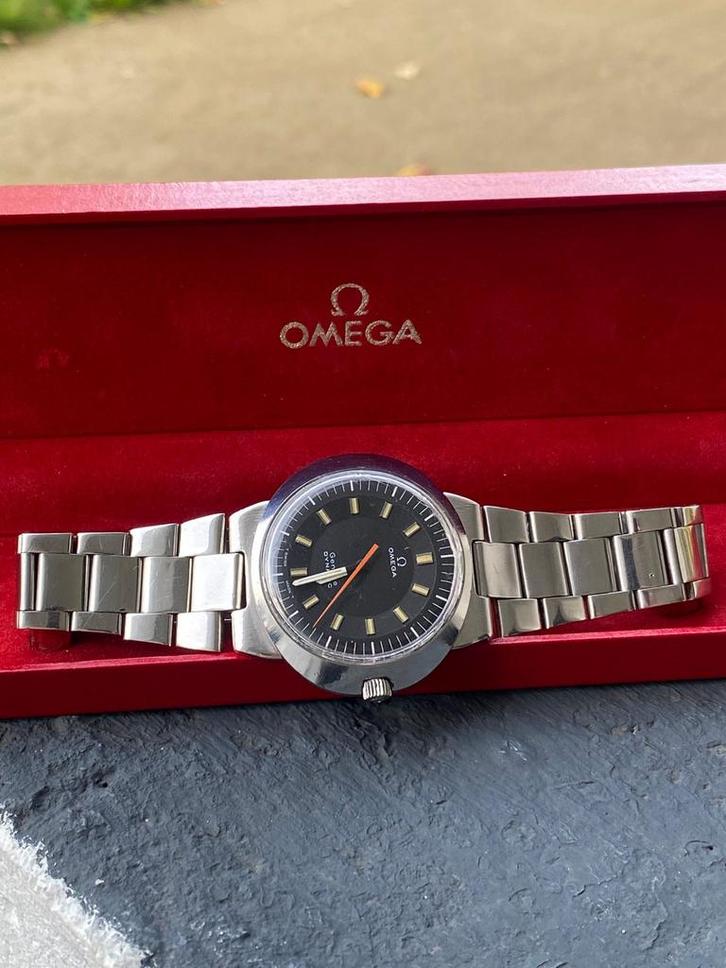 Omega Dynamic Geneve No Date Handopwinder, Handtassen en Accessoires, Horloges | Heren, Gebruikt, Polshorloge, Omega, Staal, Staal