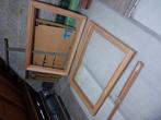 2 nieuwe meranti houten raam frames . Zonder glas., Doe-het-zelf en Bouw, Glas en Ramen, Ophalen, Nieuw
