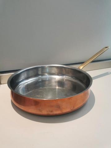 WMF koperen steelpan / braadpan maat 25 cm disponible aux enchères