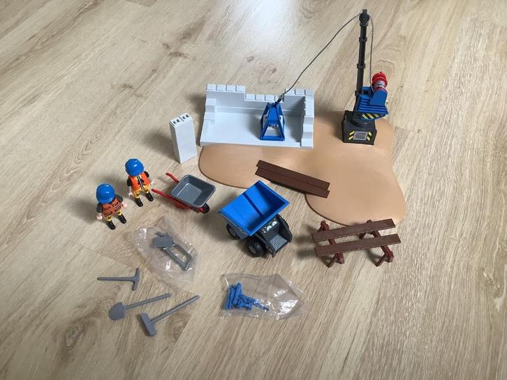 Playmobil bouwplaats met accesoires 6144, Kinderen en Baby's, Speelgoed | Playmobil, Zo goed als nieuw, Complete set, Ophalen of Verzenden