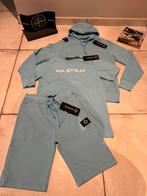 Nieuwe originele MaStrum set Hoodie t-shirt Bermuda short S, Ma.strum MaStrum, Général, Bleu, Taille 46 (S) ou plus petite