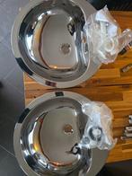Twee metalen wastafels, Ophalen, Nieuw, Wasbak of Wastafel
