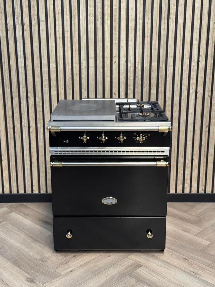 Prachtige Lacanche Zwart 70cm Gas + coup de feu, Elektronische apparatuur, Fornuizen, Gas, Grill, Ophalen of Verzenden