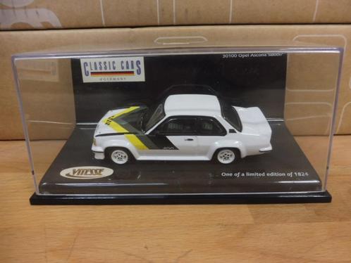 1:43 Vitesse 30100 Opel Ascona 400 Rally Saloon 1970 wit 704, Hobby en Vrije tijd, Modelauto's | 1:43, Zo goed als nieuw, Auto