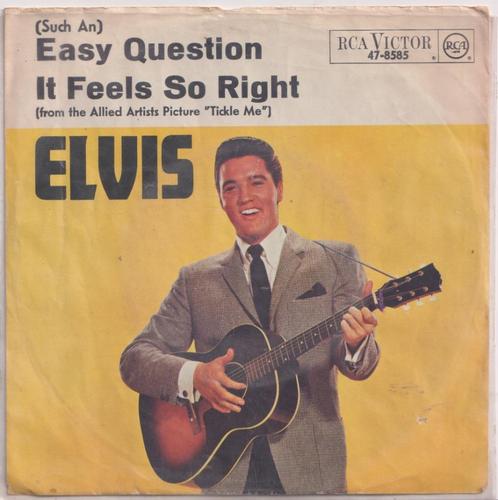 Elvis Presley – Easy question / It feels so right - Single, Cd's en Dvd's, Vinyl Singles, Gebruikt, Single, Pop, 7 inch, Ophalen of Verzenden