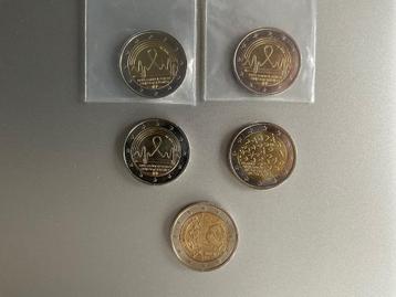 2€ commémoratives  beschikbaar voor biedingen