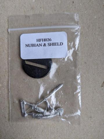 Hasslefree miniatures – HFH026 Nubian with shield – metaal beschikbaar voor biedingen