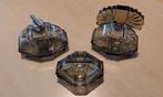 Vintage glazen parfumset, Antiek en Kunst, Ophalen
