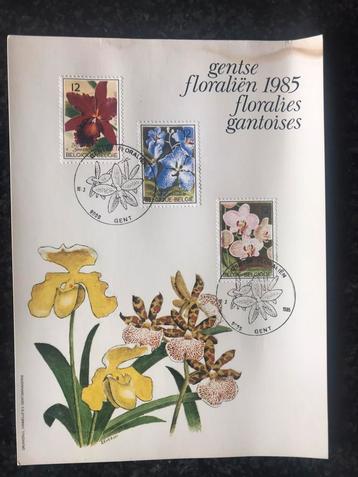 Postzegels - oa. Set de Gentse Floraliën 1985