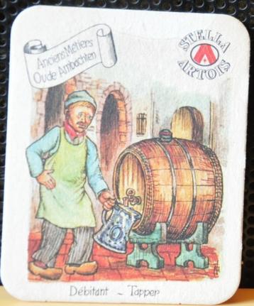 sous bock stella artois serie metier debitant (9) beschikbaar voor biedingen