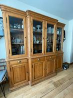 Grand vaisselier en pin massif, Huis en Inrichting, Kasten | Buffetkasten, Ophalen, 200 cm of meer, Zo goed als nieuw, 200 cm of meer