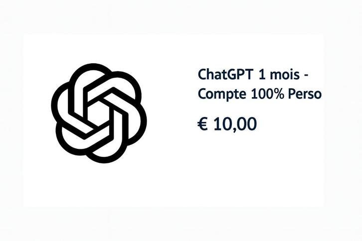 ChatGPT Plus 1 mois - Compte 100% Privé !, Consoles de jeu & Jeux vidéo, Jeux | Sony PlayStation 5, Neuf, Enlèvement ou Envoi