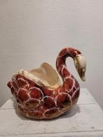 Geëmailleerde keramische pot Swan, Antiek en Kunst, Antiek | Keramiek en Aardewerk, Ophalen of Verzenden