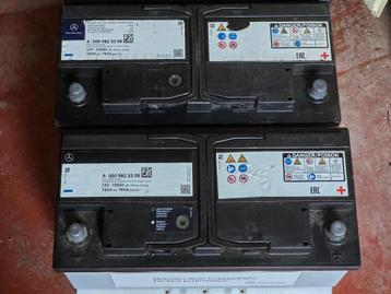 Auto batterij Mercedes 100Ah en 80Ah, Enlèvement, Utilisé, Mercedes-Benz