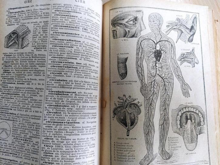 vintage Petit Larousse(1959)+nouveau dictionnaire(1896)illus, Antiek en Kunst, Antiek | Boeken en Manuscripten, Ophalen of Verzenden