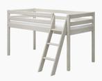 FLEXA bed met ladder, 90x200 cm, wit, Kinderen en Baby's, Ophalen, 85 tot 100 cm, Hoogslaper of Stapelbed, Gebruikt