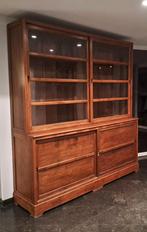 Koloniale teak houten buffetkast, Maison & Meubles, Armoires | Buffets, Teck, 200 cm ou plus, Enlèvement, Utilisé