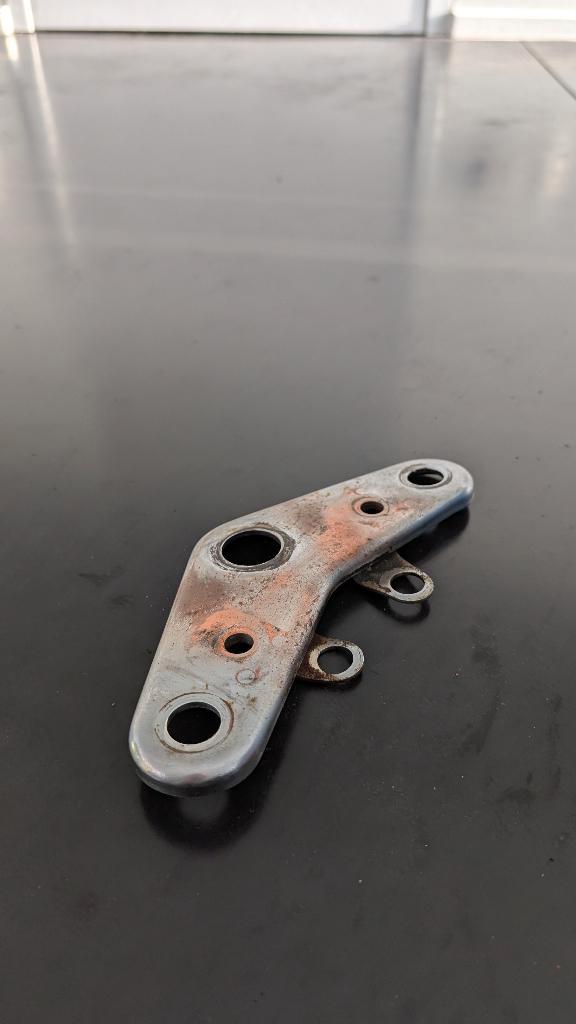 Stuurplaat Dax Chrome, Fietsen en Brommers, Brommeronderdelen | Algemeen, Gebruikt, Frame, Ophalen of Verzenden