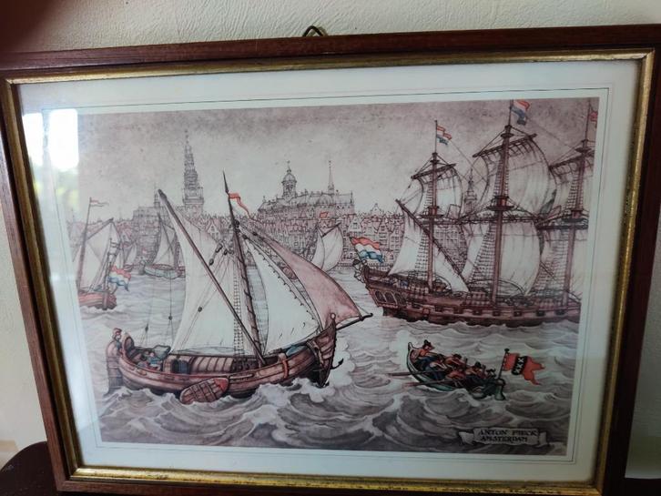 1 ets van Anton Pieck, Antiek en Kunst, Kunst | Schilderijen | Klassiek, Ophalen