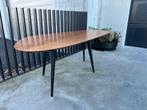 Zanotta tweed eetkamertafel 213x100, walnoot, Verzenden, Design, 200 cm of meer, 50 tot 100 cm